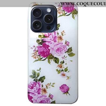 Coque iPhone 16 Pro Max Fleurs Roses