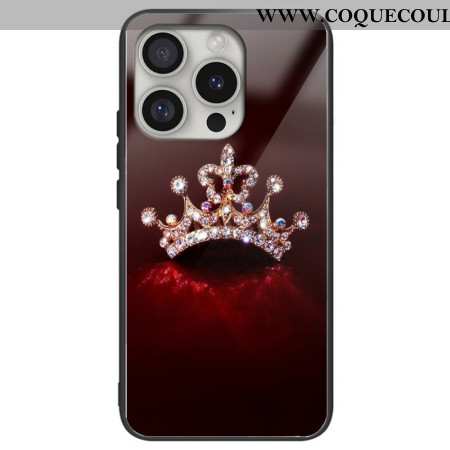 Coque iPhone 16 Pro Max Verre Trempé Couronne en Diamants