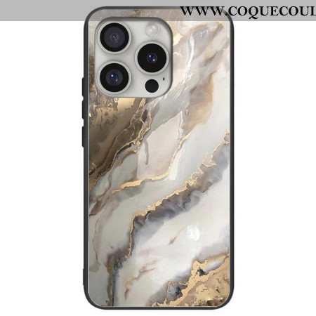 Coque iPhone 16 Pro Max Verre Trempé Marbre Alchimique