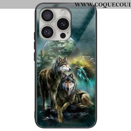 Coque iPhone 16 Pro Max Verre Trempé loups