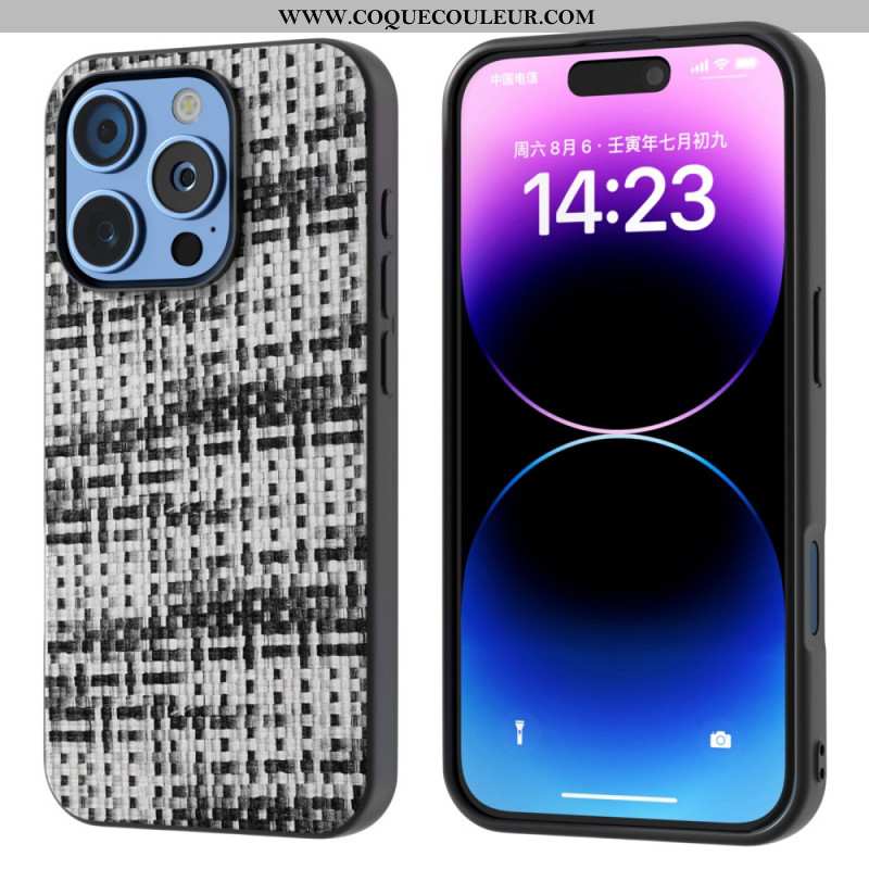 Coque iPhone 16 Pro Max Texture Plaid