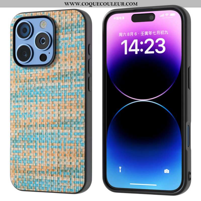 Coque iPhone 16 Pro Max Texture Plaid