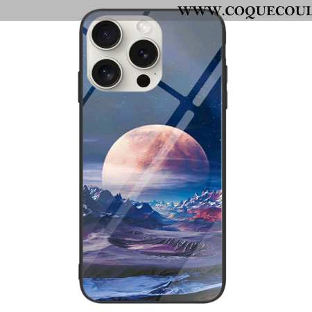 Coque iPhone 16 Pro Max Verre Trempé Planète Blanche