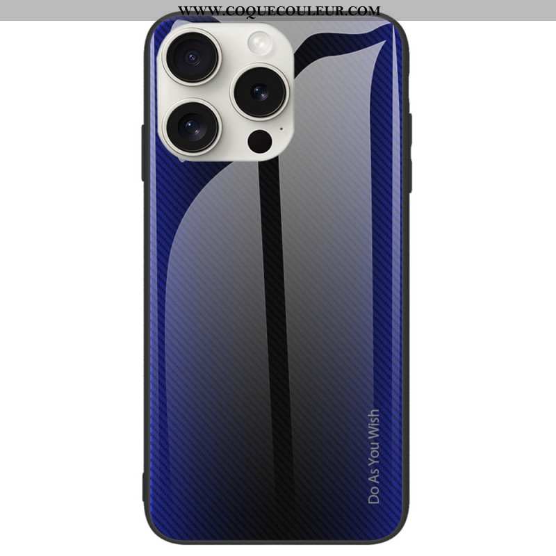 Coque iPhone 16 Pro Max Verre Trempé Fibre Carbone