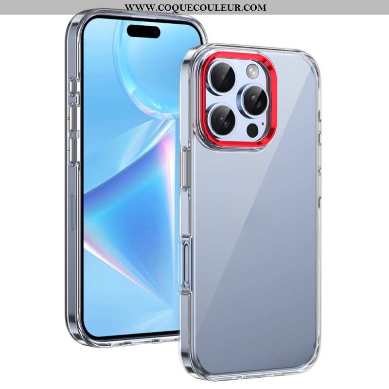 Coque iPhone 16 Pro Max Cadre Appareil Photo Effet Métal