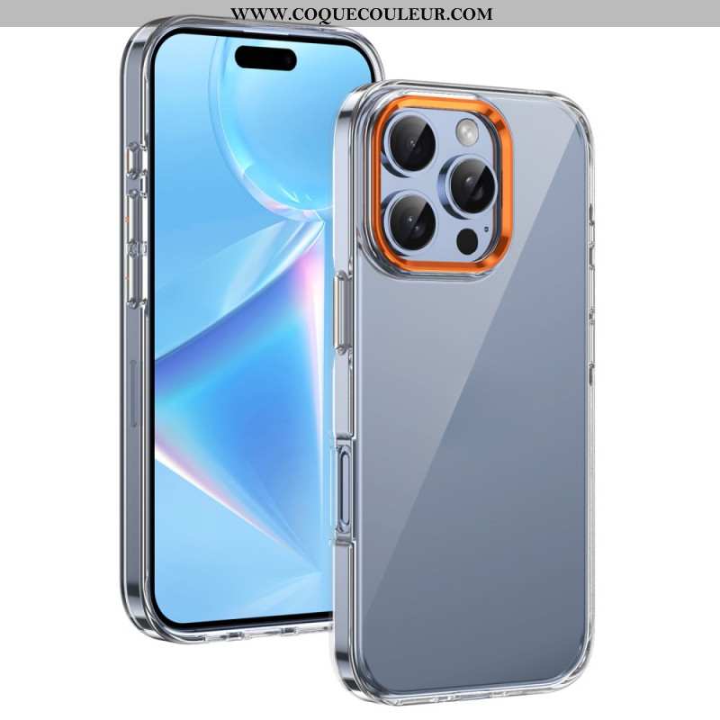 Coque iPhone 16 Pro Max Cadre Appareil Photo Effet Métal