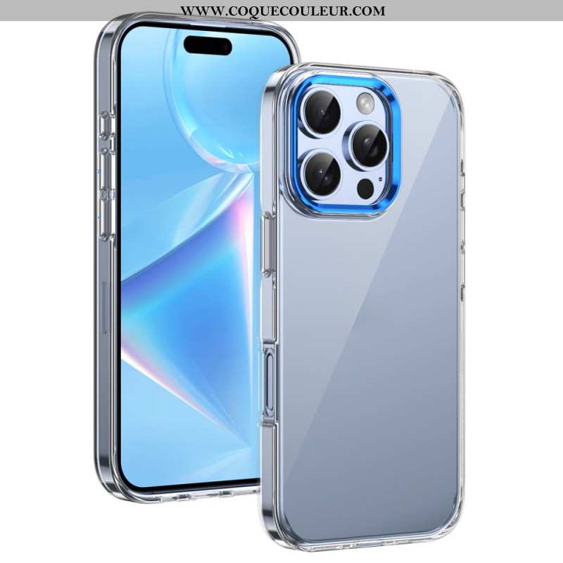 Coque iPhone 16 Pro Max Cadre Appareil Photo Effet Métal