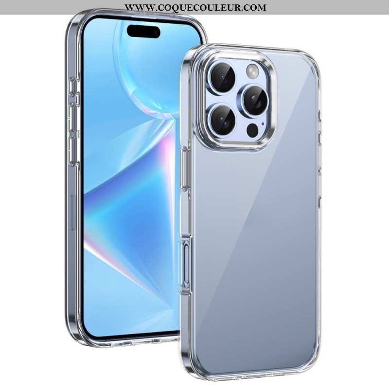 Coque iPhone 16 Pro Max Cadre Appareil Photo Effet Métal