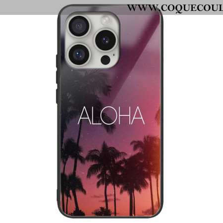 Coque iPhone 16 Pro Max Verre Trempé ALOHA