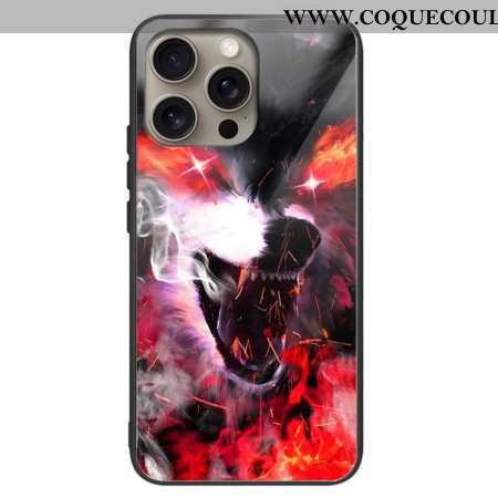 Coque iPhone 16 Pro Max Verre Trempé Loup Féroce