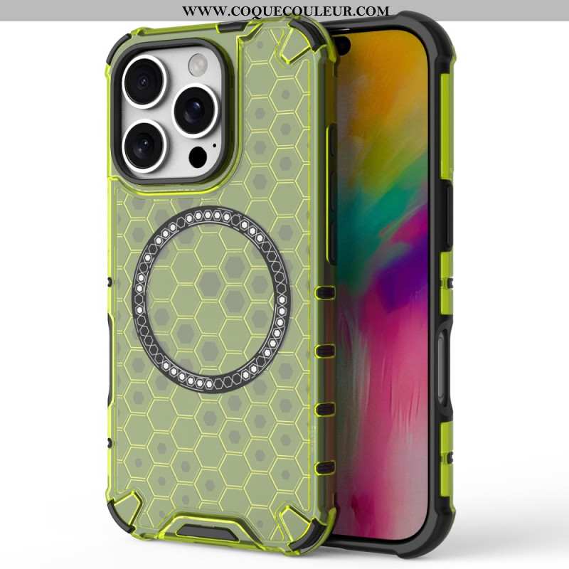 Coque iPhone 16 Pro Max Magnétique Nid d'Abeille