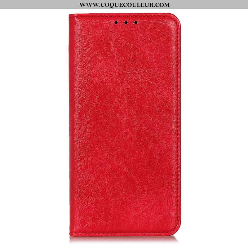 Flip Cover iPhone 16 Pro Max Cuir Fendu