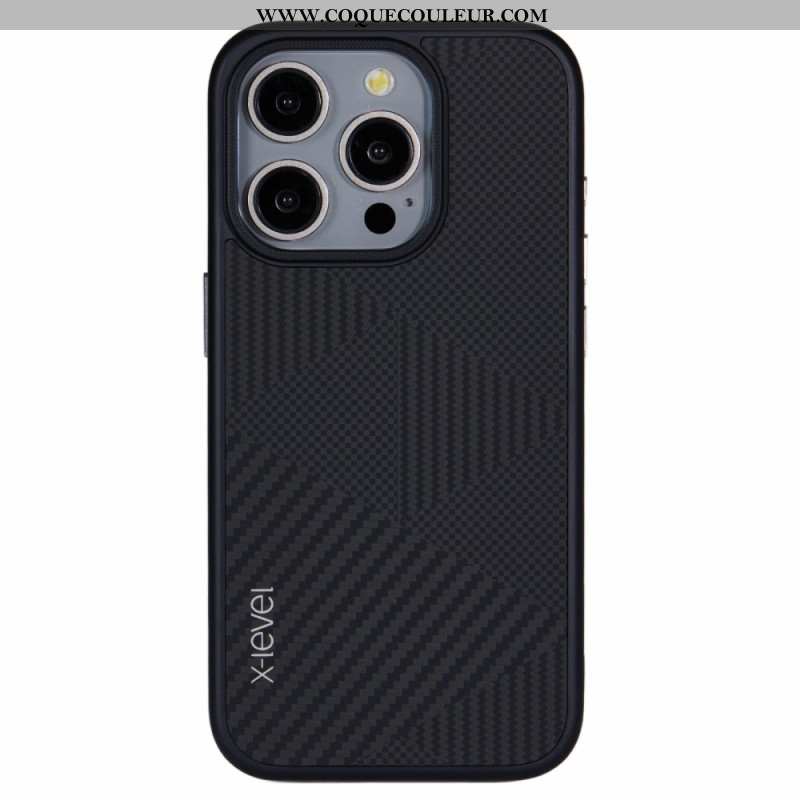 Coque iPhone 16 Pro Max Fibre Carbone X-LEVEL