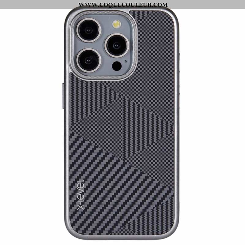 Coque iPhone 16 Pro Max Fibre Carbone X-LEVEL