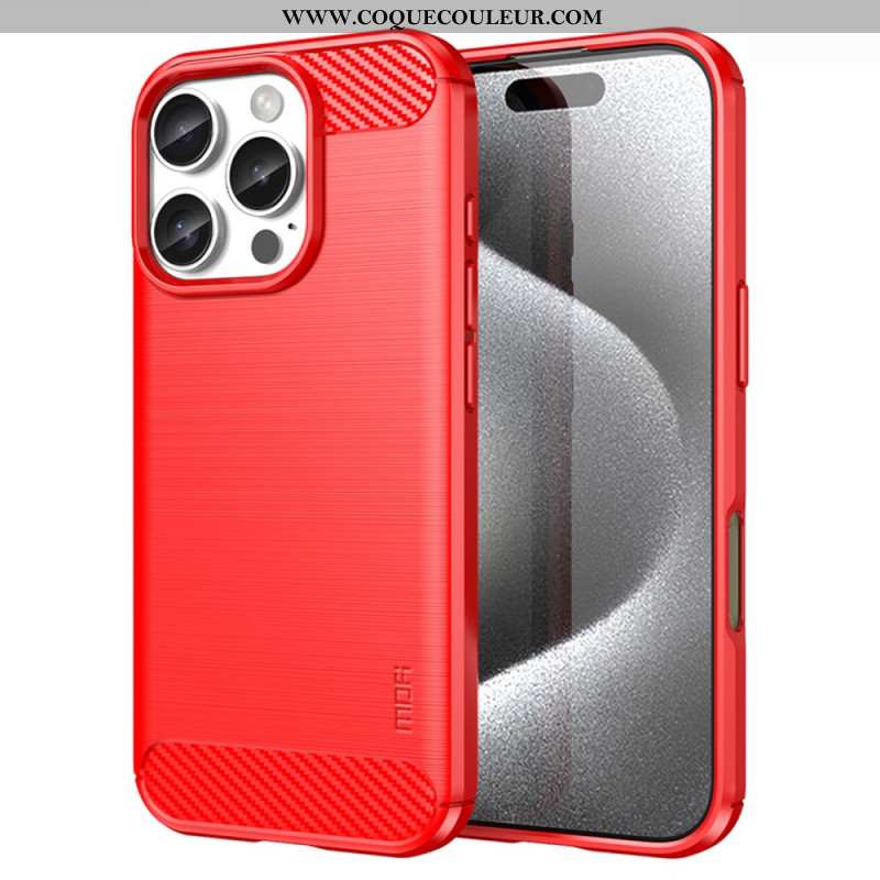 Coque iPhone 16 Pro Max Fibre Carbone Brossée MOFI