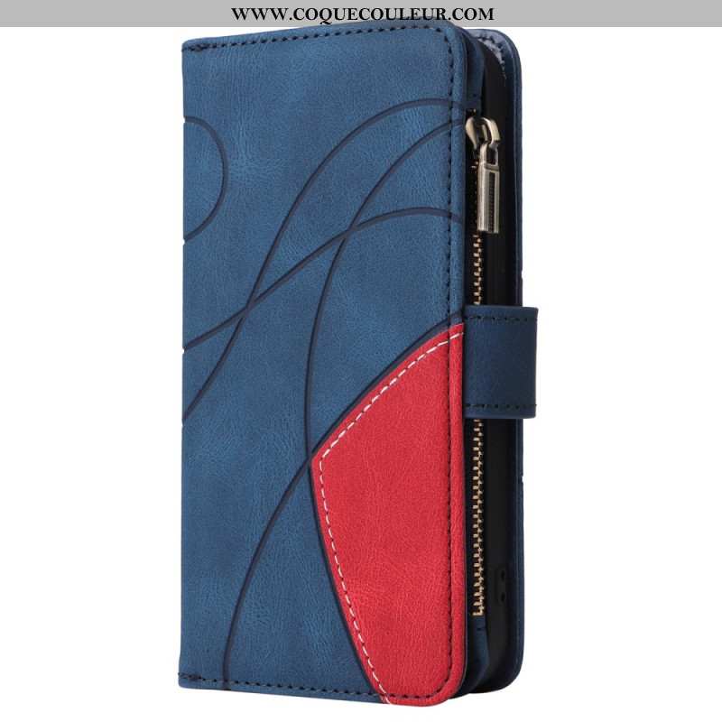 Housse iPhone 16 Pro Portefeuille Motif Géométrique