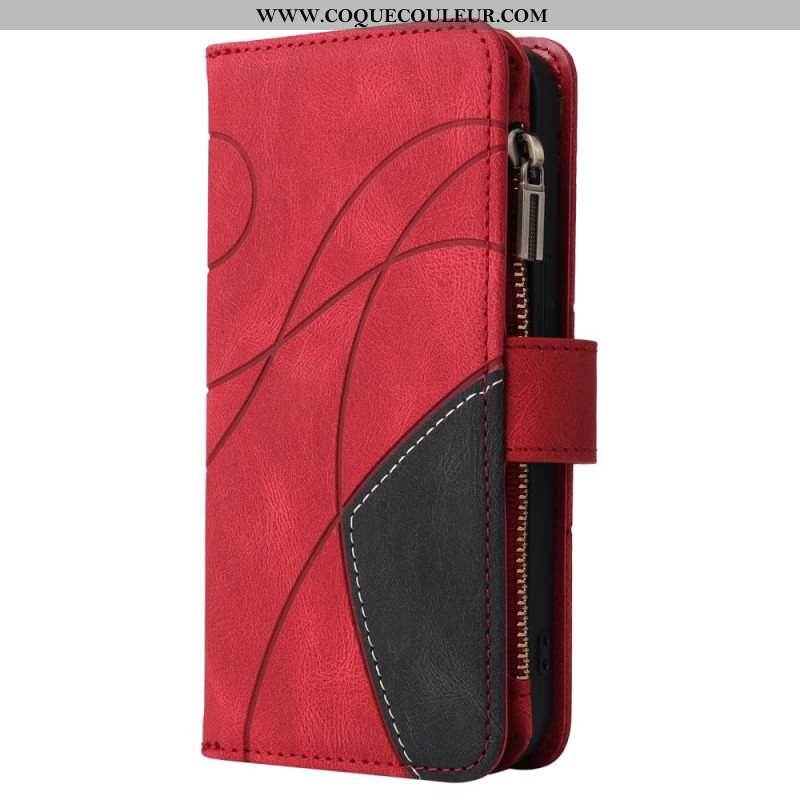 Housse iPhone 16 Pro Portefeuille Motif Géométrique