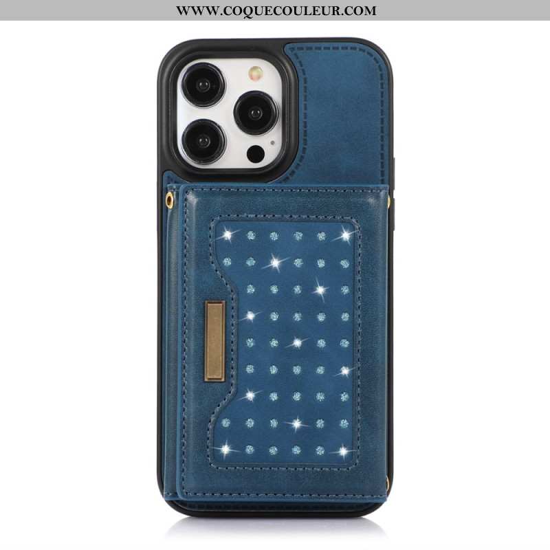 Coque iPhone 16 Pro Portefeuille et Technologie de Blocage RFID