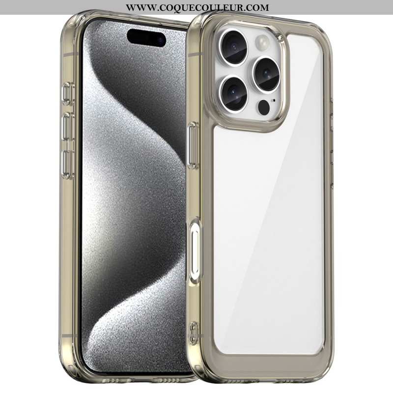 Coque iPhone 16 Pro Acrylique et Silicone