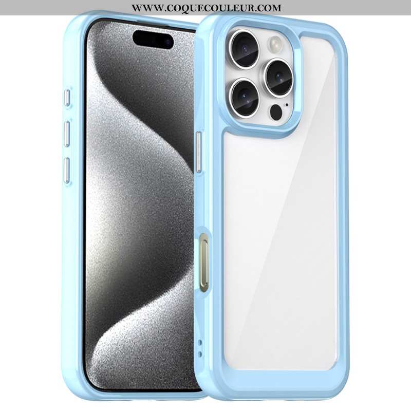 Coque iPhone 16 Pro Acrylique et Silicone