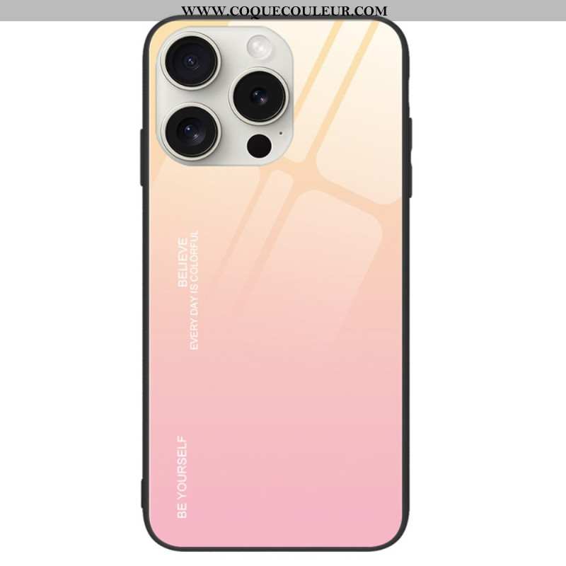 Coque iPhone 16 Pro Verre Trempé Be Yourself