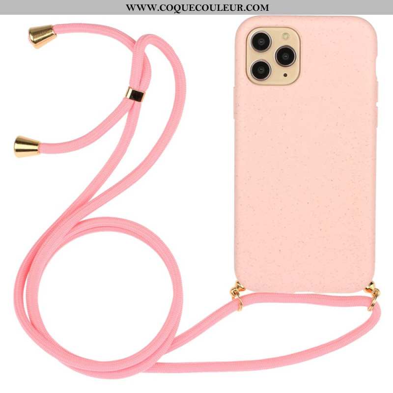 Coque à Cordon iPhone 16 Pro Paille de Blé