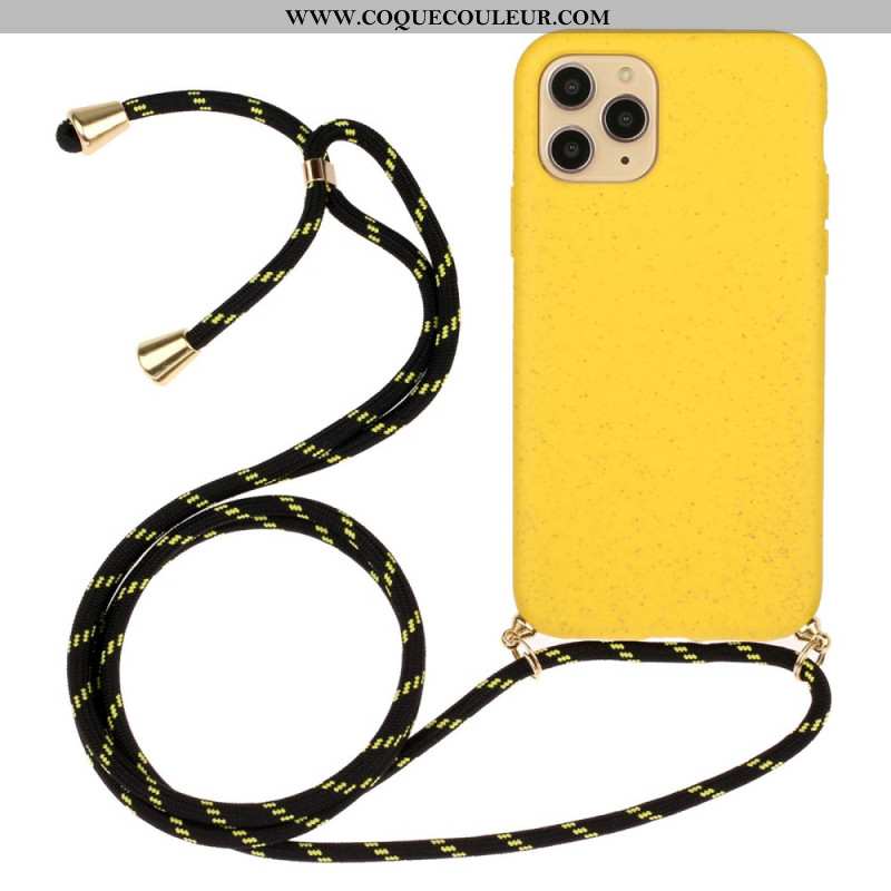 Coque à Cordon iPhone 16 Pro Paille de Blé