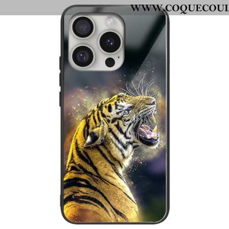 Coque iPhone 16 Pro Verre Trempé Tigre Rugissant