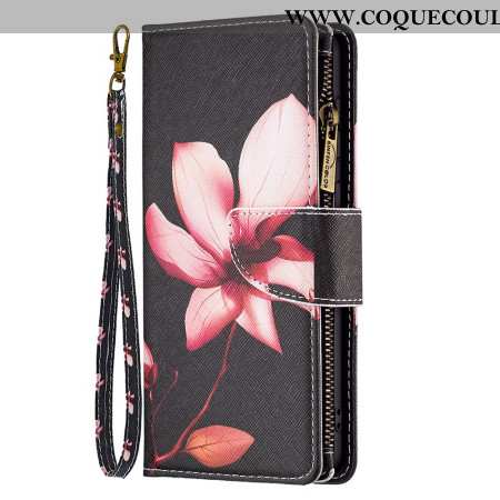 Housse iPhone 16 Pro Portefeuille Lotus