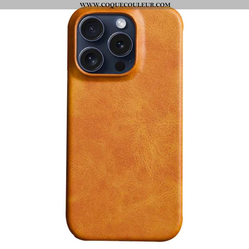 Coque iPhone 16 Pro Effet Cuir