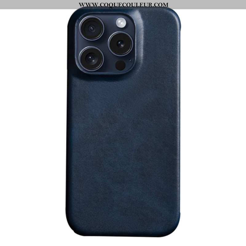 Coque iPhone 16 Pro Effet Cuir