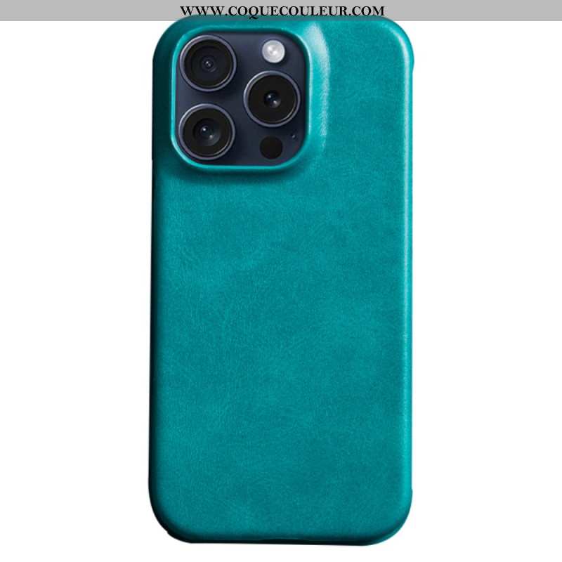 Coque iPhone 16 Pro Effet Cuir