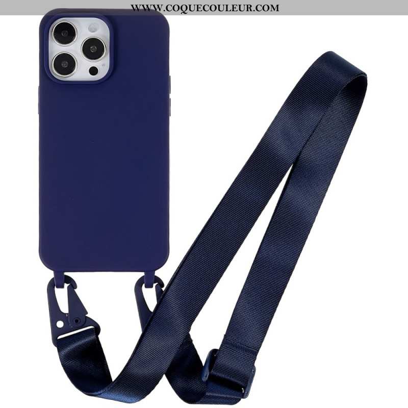 Coque iPhone 16 Pro Lanière Ajustable