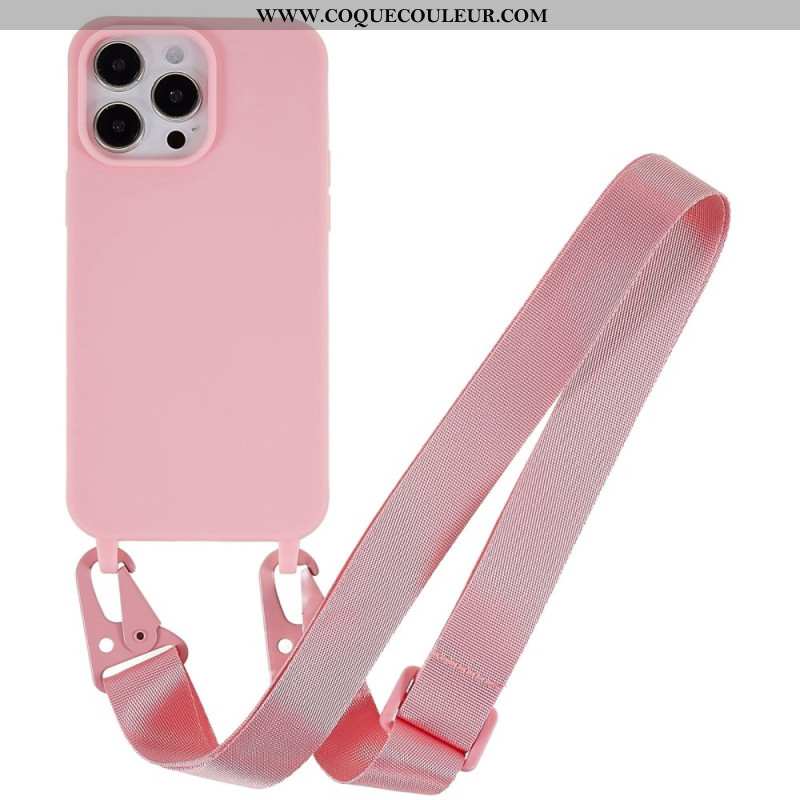 Coque iPhone 16 Pro Lanière Ajustable