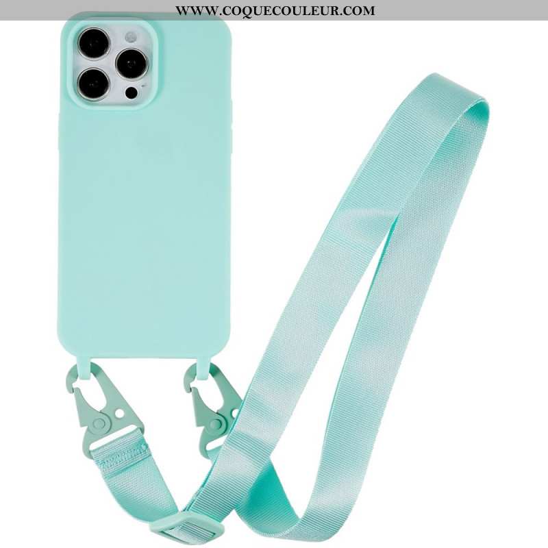 Coque iPhone 16 Pro Lanière Ajustable