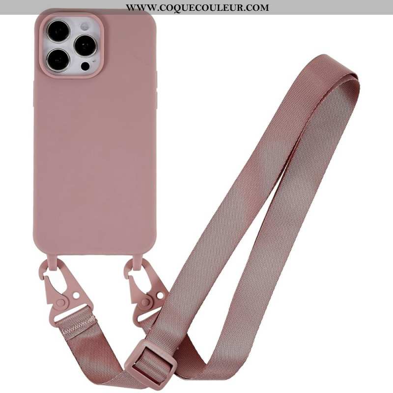 Coque iPhone 16 Pro Lanière Ajustable