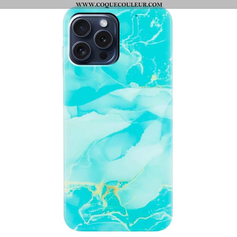 Coque iPhone 16 Pro Motif Marbré