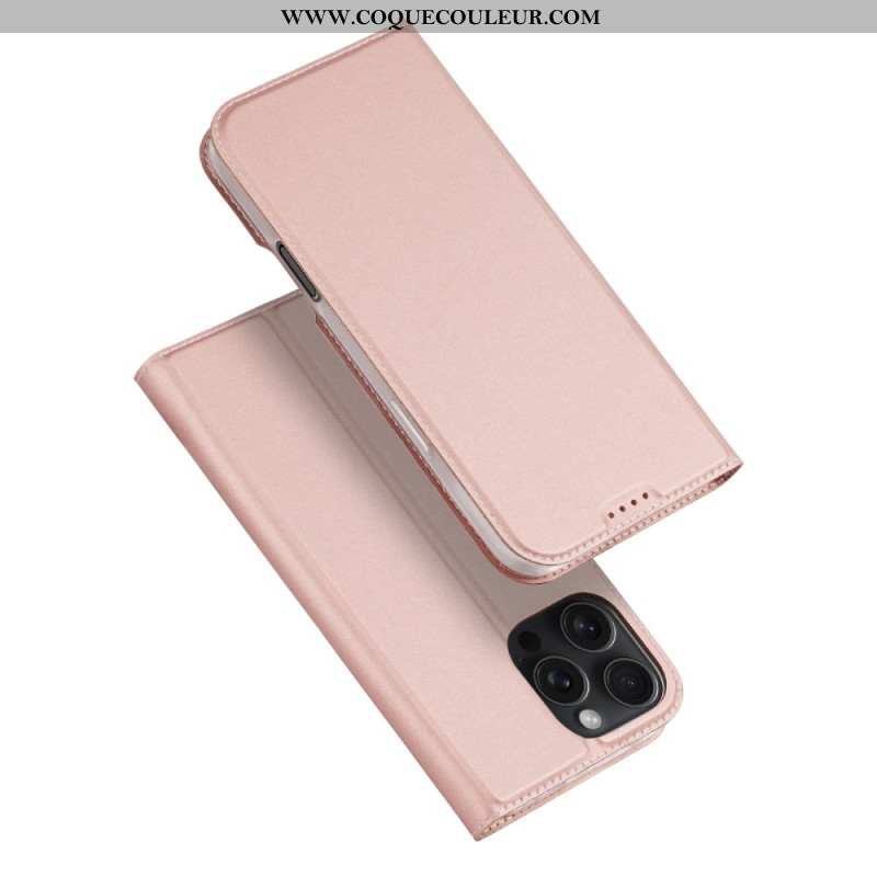 Flip Cover Coque iPhone 16 Pro Skin Pro Series DUX DUCIS