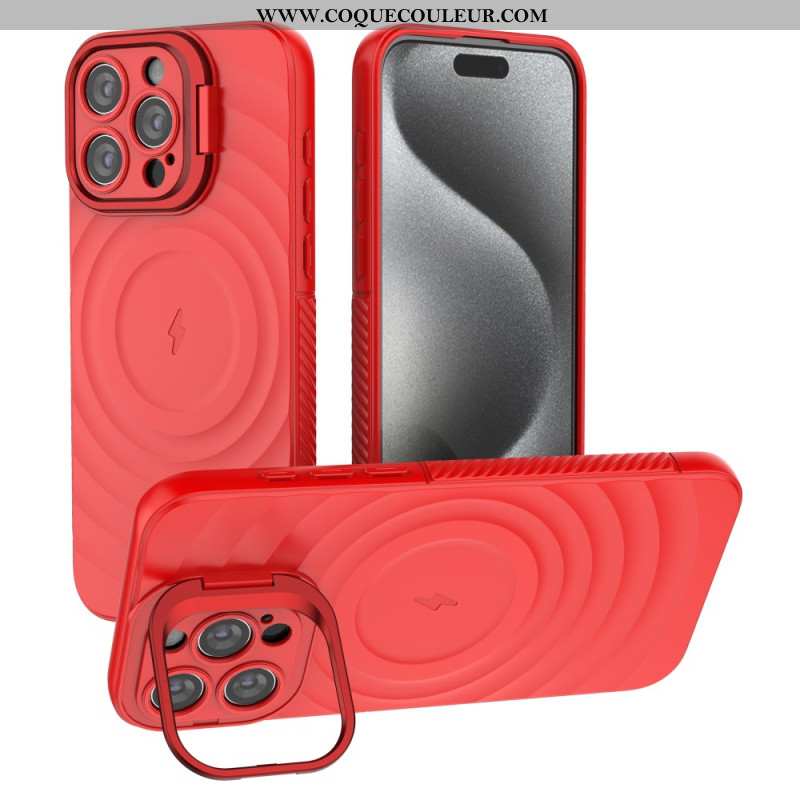 Coque iPhone 16 Pro Texture Ondulée Magnétique