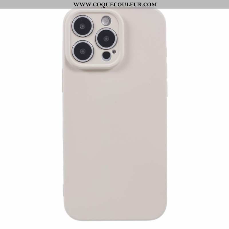 Coque iPhone 16 Pro Silicone avec Doublure en Fibre