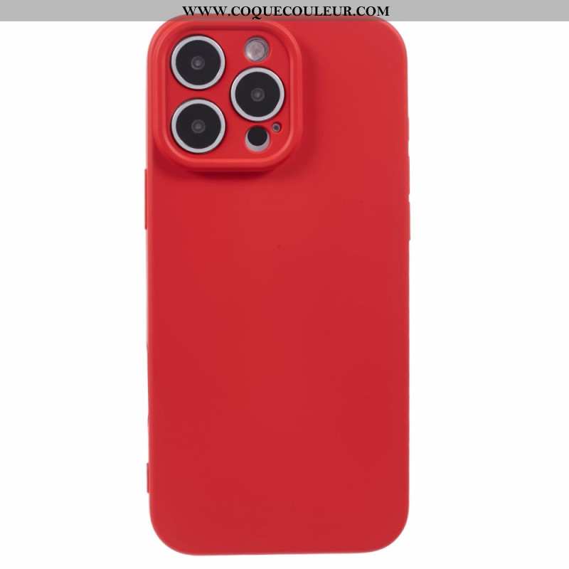 Coque iPhone 16 Pro Silicone avec Doublure en Fibre