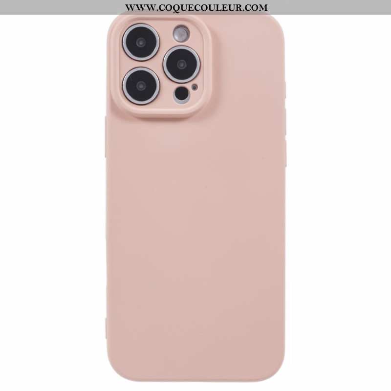 Coque iPhone 16 Pro Silicone avec Doublure en Fibre