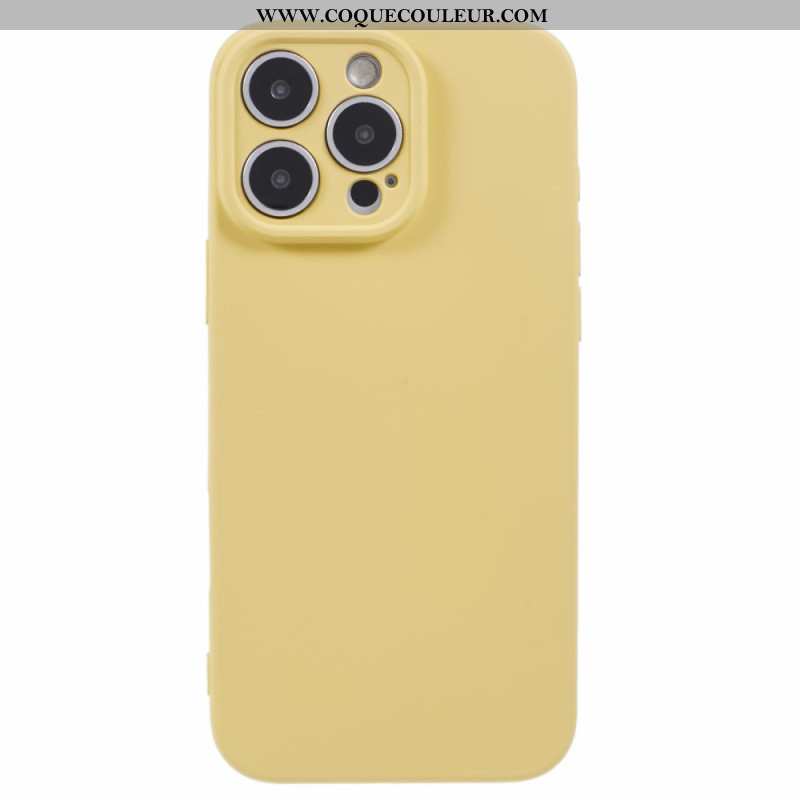 Coque iPhone 16 Pro Silicone avec Doublure en Fibre