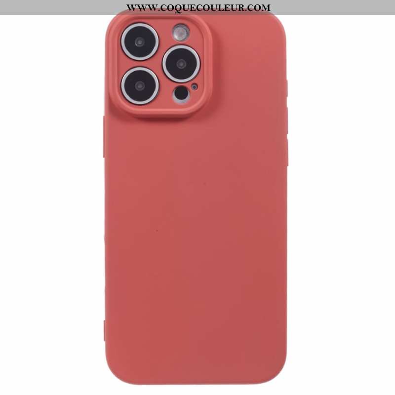 Coque iPhone 16 Pro Silicone avec Doublure en Fibre