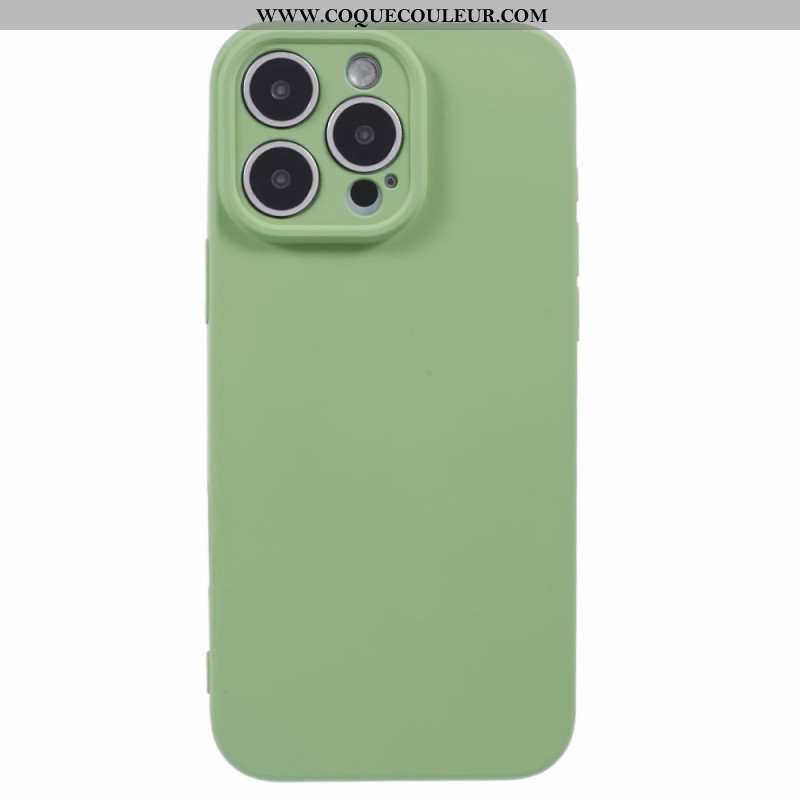 Coque iPhone 16 Pro Silicone avec Doublure en Fibre