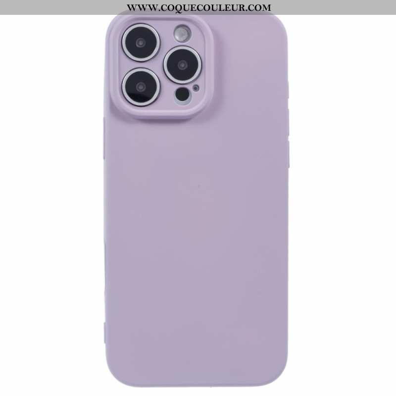 Coque iPhone 16 Pro Silicone avec Doublure en Fibre