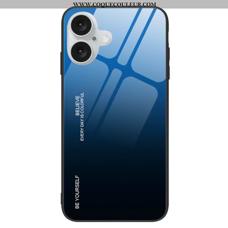 Coque iPhone 16 Verre Trempé Be Yourself