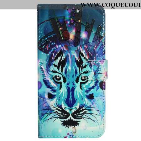 Housse iPhone 16 Motif Loup à lanière