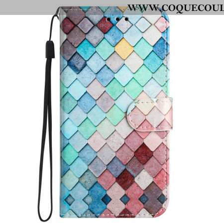 Housse iPhone 16 Grilles à Lanière