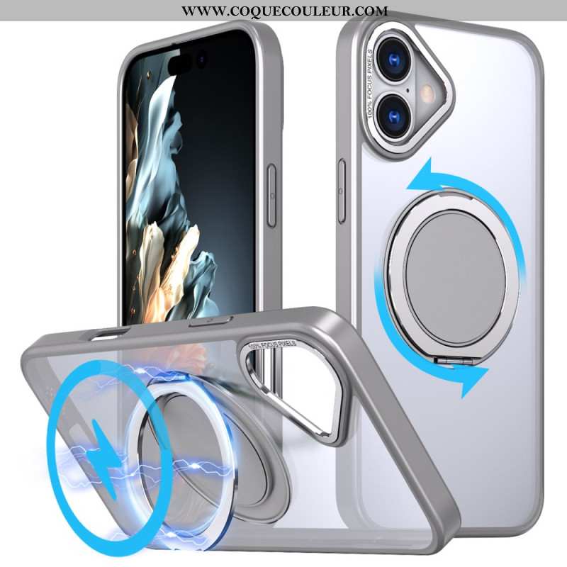 Coque iPhone 16 Support Annulaire Compatible MagSafe